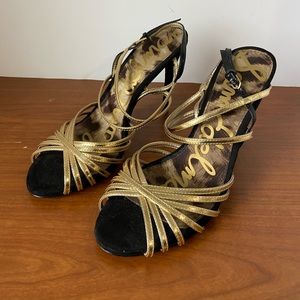 Sam Edelman Gold Metalic Sandals